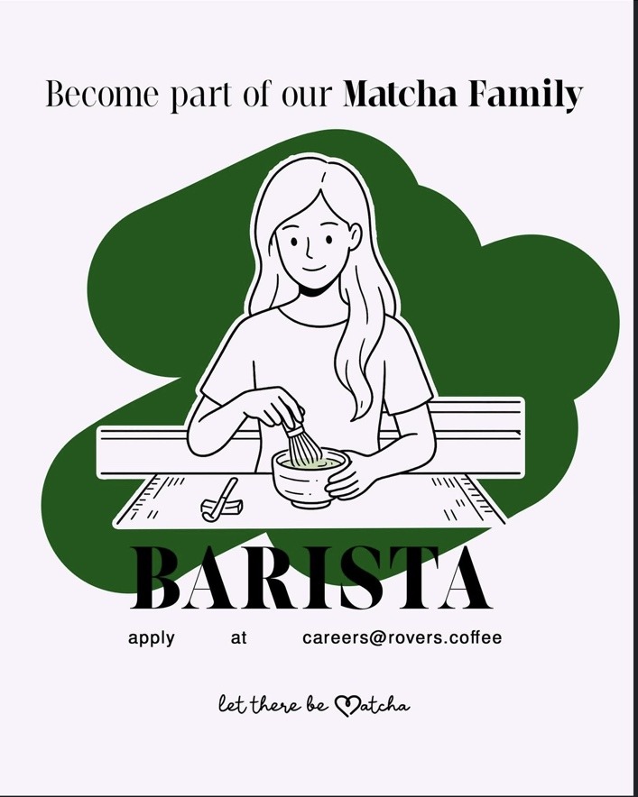 Barista hiring poster
