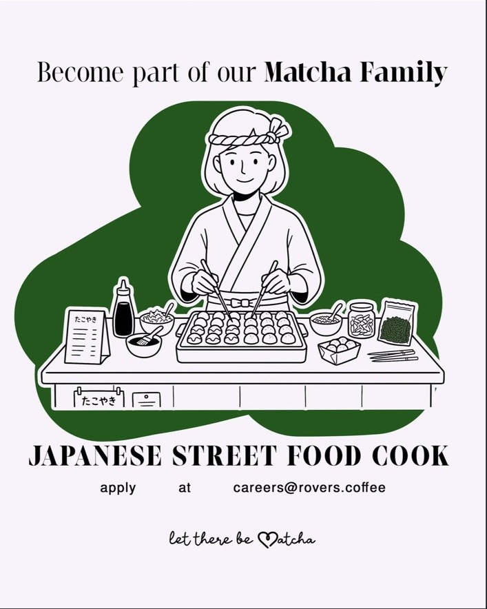 Japanese Street Food Cook hiring poster